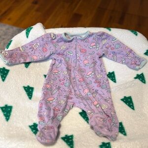 Carter's Purple Paisley Footie One Piece